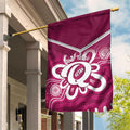 Queensland Oztag Custom Garden Flag QLD Indigenous Art