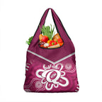 Queensland Oztag Custom Grocery Bag QLD Indigenous Art