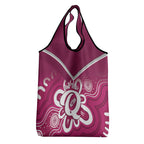 Queensland Oztag Custom Grocery Bag QLD Indigenous Art