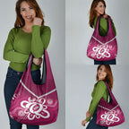 Queensland Oztag Custom Grocery Bag QLD Indigenous Art