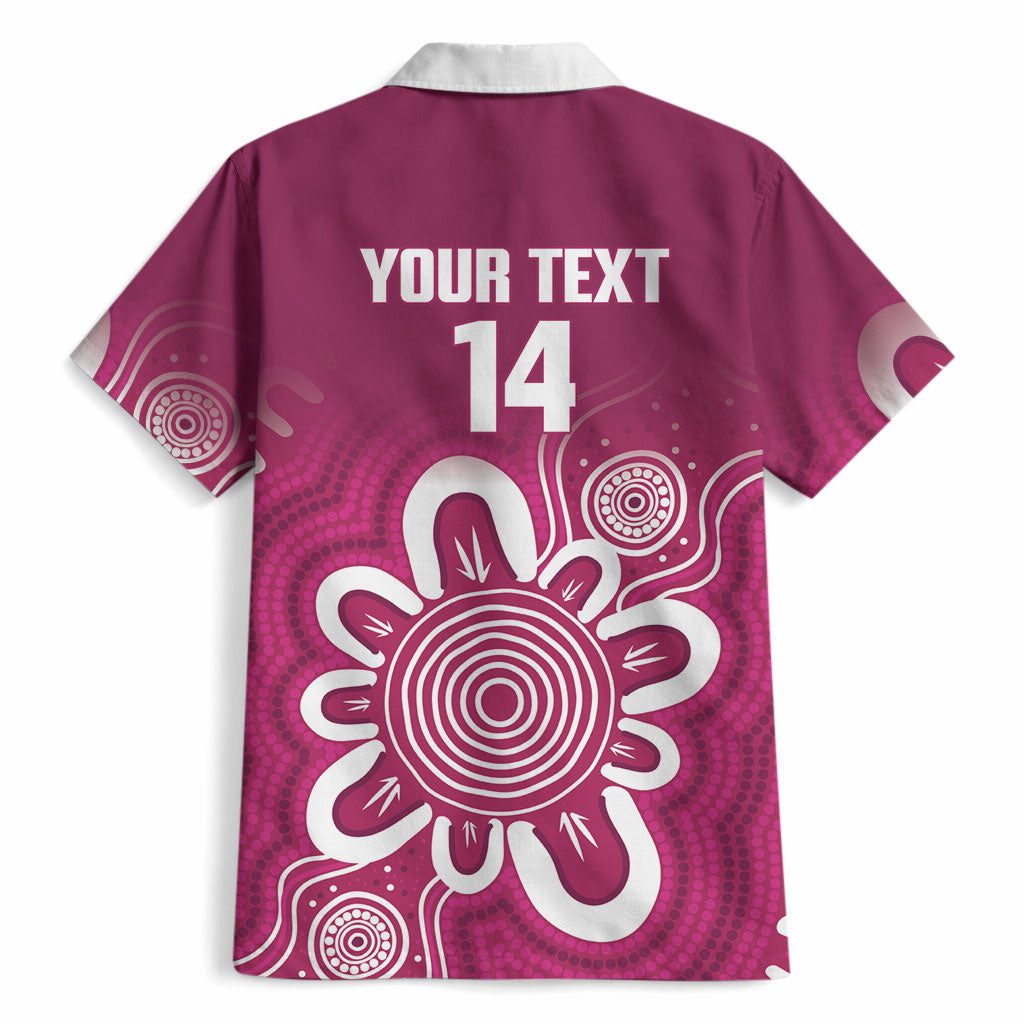 Queensland Oztag Custom Hawaiian Shirt QLD Indigenous Art