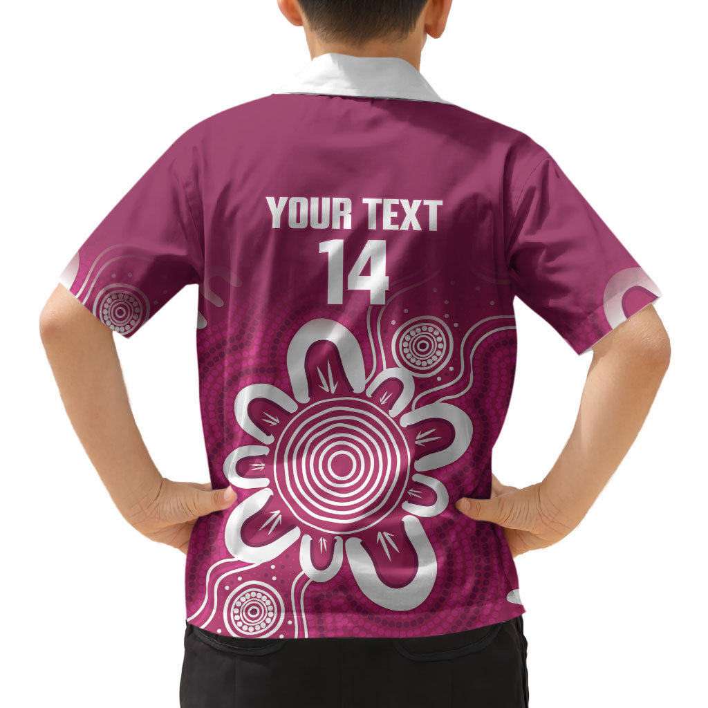 Queensland Oztag Custom Hawaiian Shirt QLD Indigenous Art