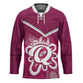 Queensland Oztag Custom Hockey Jersey QLD Indigenous Art