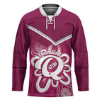 Queensland Oztag Custom Hockey Jersey QLD Indigenous Art
