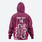 Queensland Oztag Custom Hoodie QLD Indigenous Art