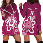 Queensland Oztag Custom Hoodie Dress QLD Indigenous Art