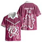Queensland Oztag Custom Kid Hawaiian Shirt QLD Indigenous Art