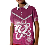 Queensland Oztag Custom Kid Polo Shirt QLD Indigenous Art