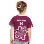 Queensland Oztag Custom Kid T Shirt QLD Indigenous Art