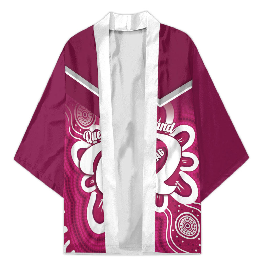 Queensland Oztag Custom Kimono QLD Indigenous Art