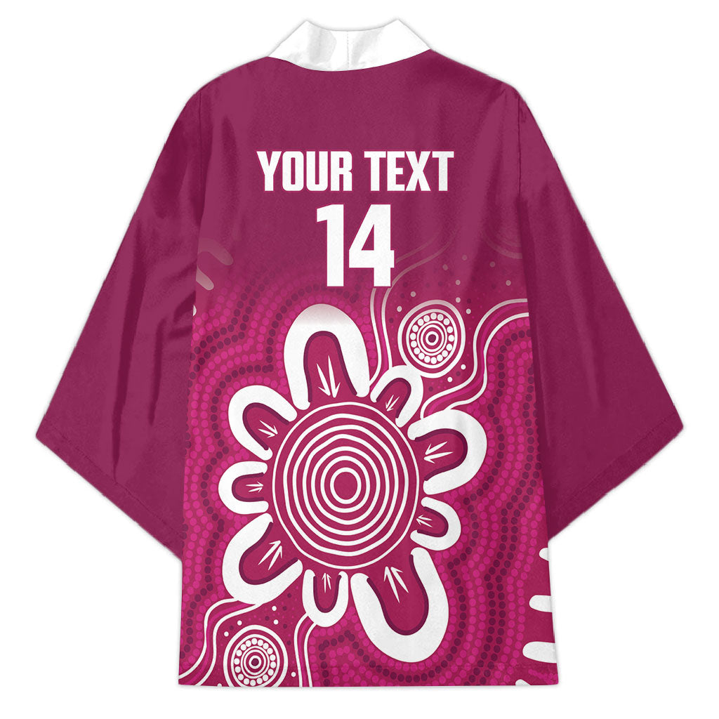 Queensland Oztag Custom Kimono QLD Indigenous Art