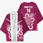 Queensland Oztag Custom Kimono QLD Indigenous Art
