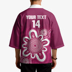Queensland Oztag Custom Kimono QLD Indigenous Art