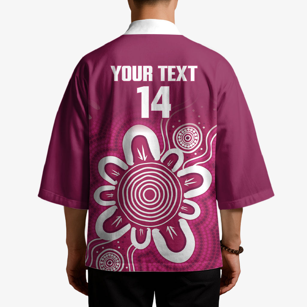 Queensland Oztag Custom Kimono QLD Indigenous Art