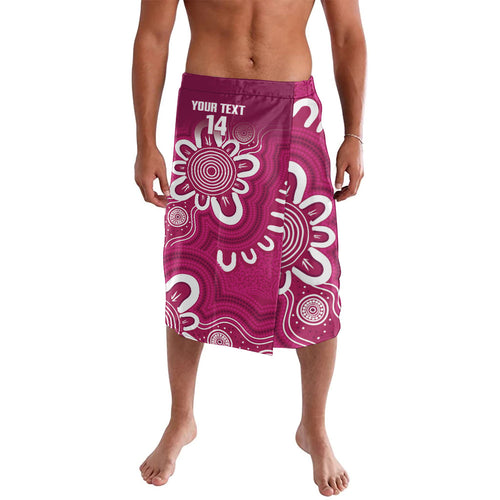 Queensland Oztag Custom Lavalava QLD Indigenous Art