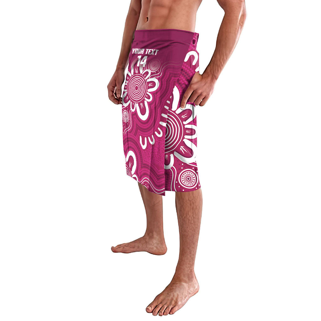 Queensland Oztag Custom Lavalava QLD Indigenous Art