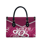 Queensland Oztag Custom Leather Bag QLD Indigenous Art