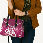 Queensland Oztag Custom Leather Bag QLD Indigenous Art