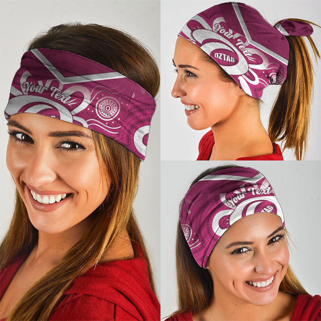 Queensland Oztag Custom Neck Gaiter QLD Indigenous Art