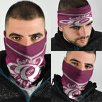 Queensland Oztag Custom Neck Gaiter QLD Indigenous Art