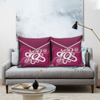 Queensland Oztag Custom Pillow Cover QLD Indigenous Art