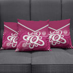 Queensland Oztag Custom Pillow Cover QLD Indigenous Art