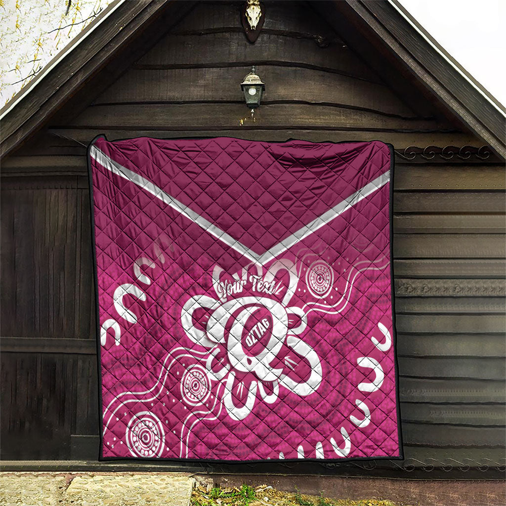 Queensland Oztag Custom Quilt QLD Indigenous Art