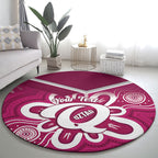 Queensland Oztag Custom Round Carpet QLD Indigenous Art