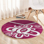 Queensland Oztag Custom Round Carpet QLD Indigenous Art
