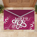 Queensland Oztag Custom Rubber Doormat QLD Indigenous Art