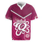 Queensland Oztag Custom Rugby Jersey QLD Indigenous Art