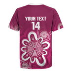 Queensland Oztag Custom Rugby Jersey QLD Indigenous Art