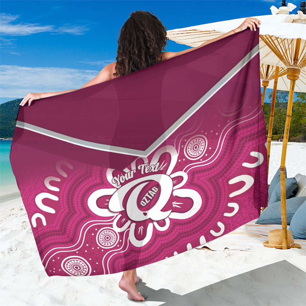 Queensland Oztag Custom Sarong QLD Indigenous Art