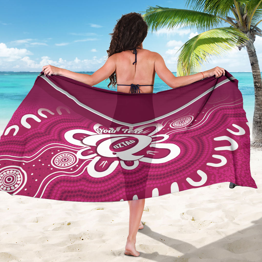 Queensland Oztag Custom Sarong QLD Indigenous Art
