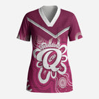 Queensland Oztag Custom Scrub Top QLD Indigenous Art
