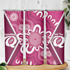 Queensland Oztag Custom Skinny Tumbler QLD Indigenous Art