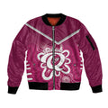 Queensland Oztag Custom Sleeve Zip Bomber Jacket QLD Indigenous Art