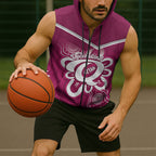 Queensland Oztag Custom Sleeveless Zip Hoodie QLD Indigenous Art