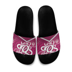 Queensland Oztag Custom Slide Sandals QLD Indigenous Art