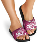 Queensland Oztag Custom Slide Sandals QLD Indigenous Art