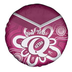 Queensland Oztag Custom Spare Tire Cover QLD Indigenous Art