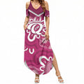 Queensland Oztag Custom Summer Maxi Dress QLD Indigenous Art