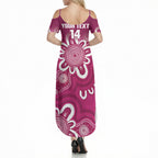 Queensland Oztag Custom Summer Maxi Dress QLD Indigenous Art