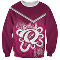 Queensland Oztag Custom Sweatshirt QLD Indigenous Art