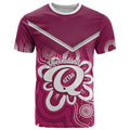 Queensland Oztag Custom T Shirt QLD Indigenous Art