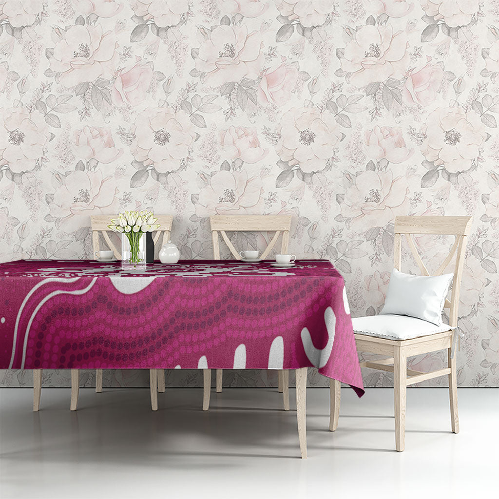 Queensland Oztag Custom Tablecloth QLD Indigenous Art