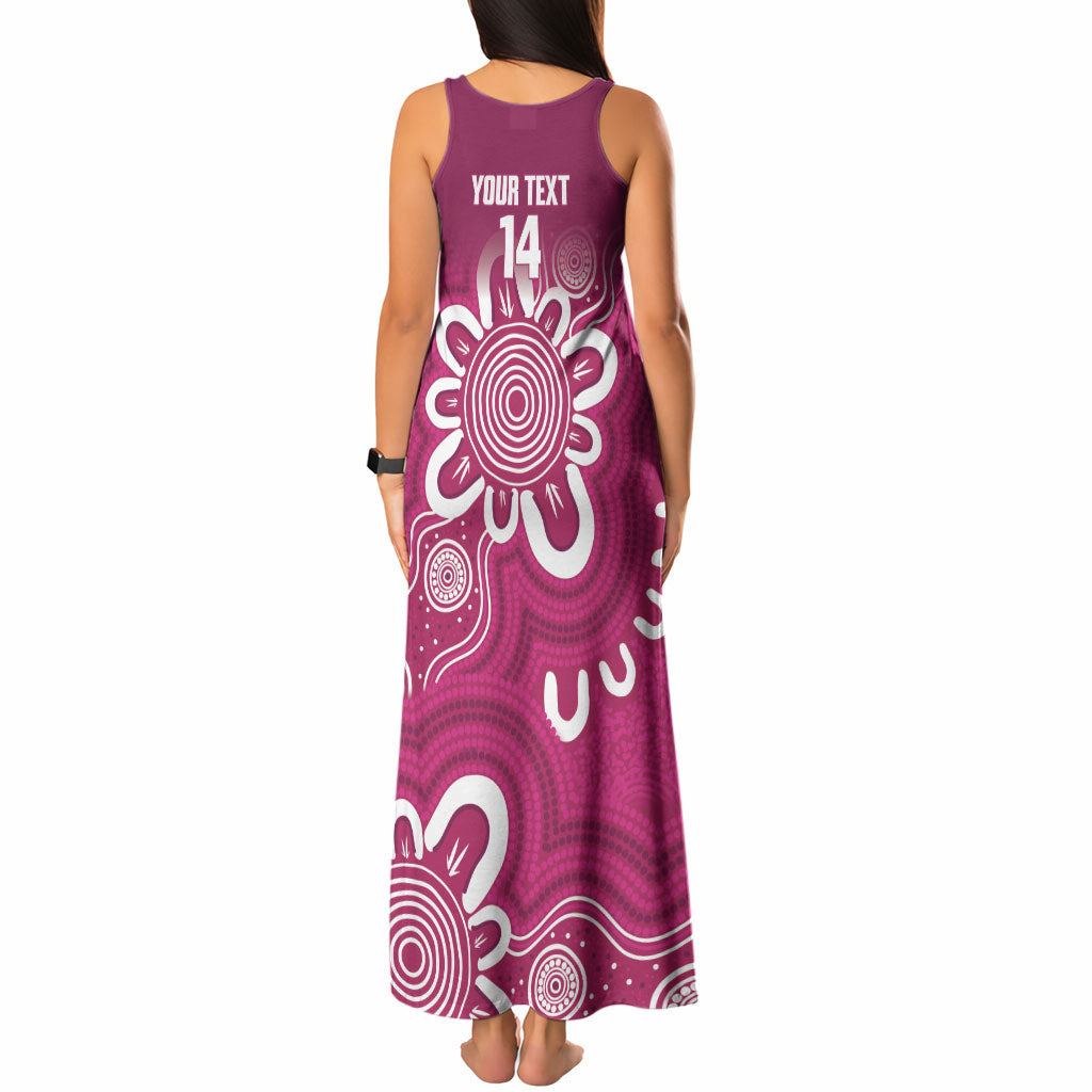 Queensland Oztag Custom Tank Maxi Dress QLD Indigenous Art