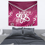 Queensland Oztag Custom Tapestry QLD Indigenous Art