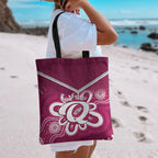 Queensland Oztag Custom Tote Bag QLD Indigenous Art
