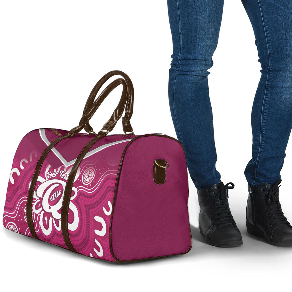 Queensland Oztag Custom Travel Bag QLD Indigenous Art
